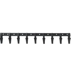 VEVOR Bucket Tooth Bar, 72'', Heavy Duty Tractor Bucket 9 Teeth Bar for Loader Tractor Skidsteer, 4560 lbs Load-Bearing Capacity Bolt On Design, for Efficient Soil Excavation and Bucket Protection