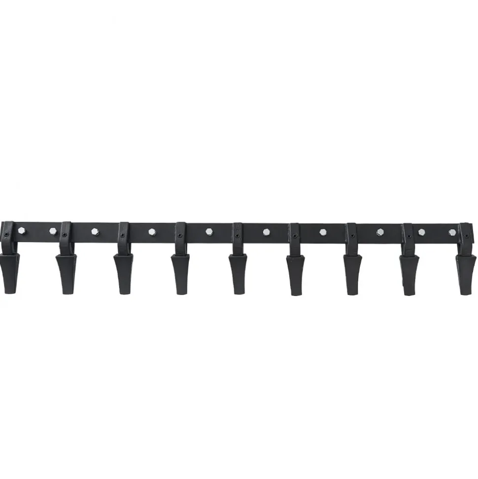 VEVOR Bucket Tooth Bar, 72'', Heavy Duty Tractor Bucket 9 Teeth Bar for Loader Tractor Skidsteer, 4560 lbs Load-Bearing Capacity Bolt On Design, for Efficient Soil Excavation and Bucket Protection