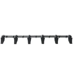 VEVOR Bucket Tooth Bar, 48'', Heavy Duty Tractor Bucket 6 Teeth Bar for Loader Tractor Skidsteer, 4560 lbs Load-Bearing Capacity Bolt On Design, for Efficient Soil Excavation and Bucket Protection