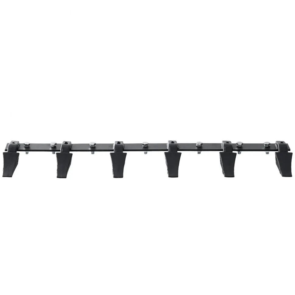 VEVOR Bucket Tooth Bar, 48'', Heavy Duty Tractor Bucket 6 Teeth Bar for Loader Tractor Skidsteer, 4560 lbs Load-Bearing Capacity Bolt On Design, for Efficient Soil Excavation and Bucket Protection