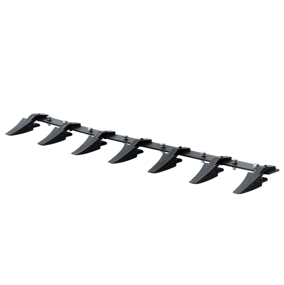 VEVOR Bucket Tooth Bar, 60'', Heavy Duty Tractor Bucket 7 Teeth Bar for Loader Tractor Skidsteer, 4560 lbs Load-Bearing Capacity Bolt On Design, for Efficient Soil Excavation and Bucket Protection