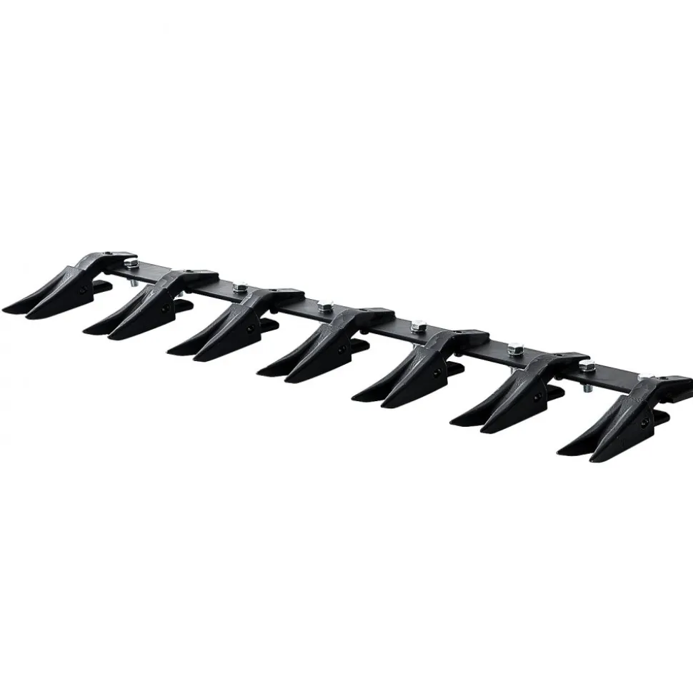 VEVOR Bucket Tooth Bar, 53'', Heavy Duty Tractor Bucket Teeth Bar for Sub-Compact Tractor Loader, 4560 lbs Load-Bearing Capacity, Fits Bucket Cutting Edges Sized 1/2" or Less with No Drilling Required
