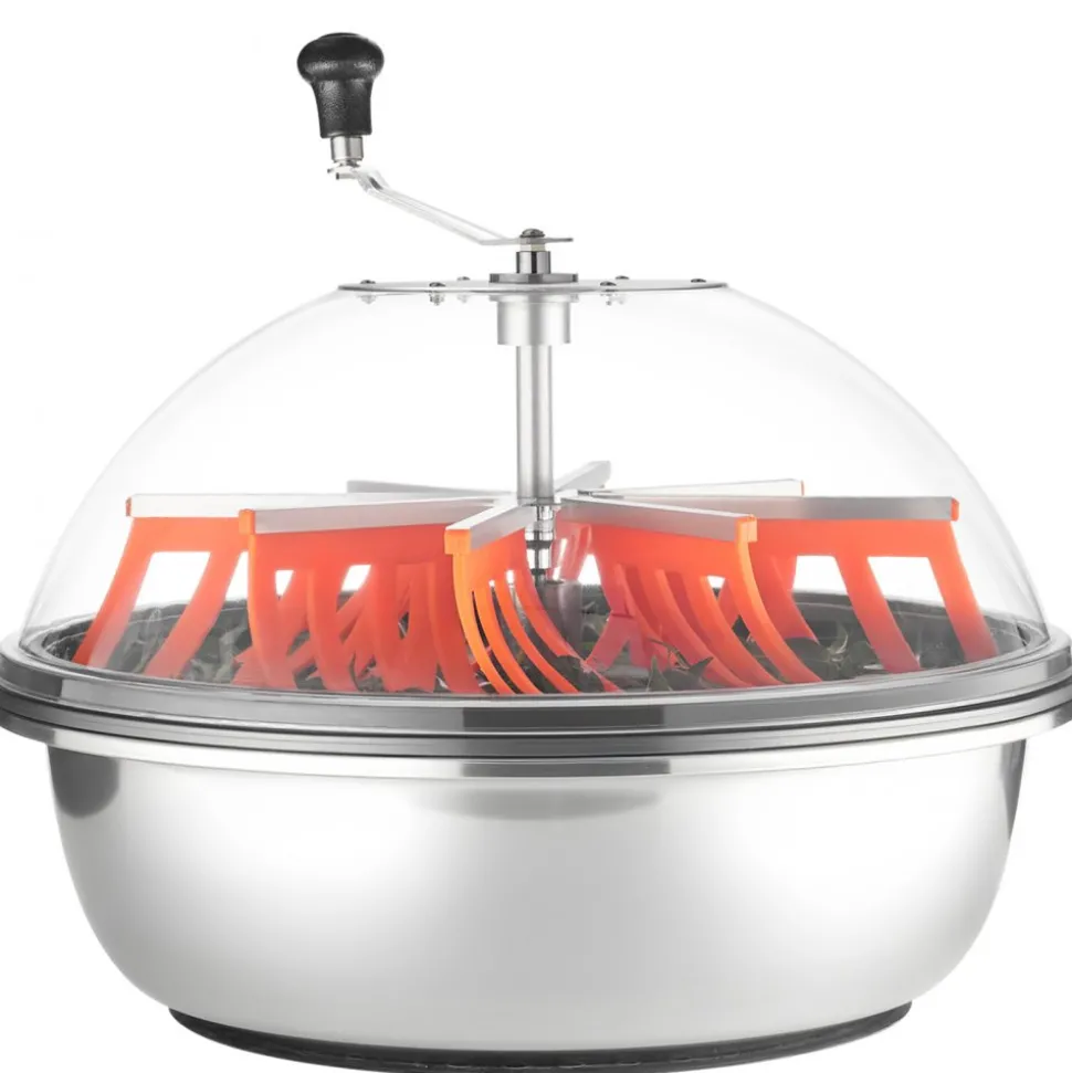 VEVOR Bud Leaf Bowl Trimmer, 24 in Manual Bud Trimmer, with Sharp Stainless Steel Blades, Visual Cutting, Wet & Dry Hydroponic Cutting Machine, Twisted Spin Cut for Plants Leaves Buds Flowers