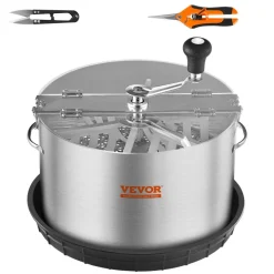 VEVOR Bud Leaf Trimmer, 16 inch Stainless Steel Manual Bud Trimmer Machine, with Clear PET Cover for Visual Cutting, Hand Pruners Included, for Cutting Leaves, Buds, Flowers, Hydroponic Plants