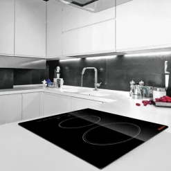 VEVOR Built in Electric Stove Top, 20 x 11.6 inch 2 Burners, 240V Glass Radiant Cooktop with Sensor Touch Control, Timer & Child Lock Included, 9 Power Levels for Simmer Steam Slow Cook Fry