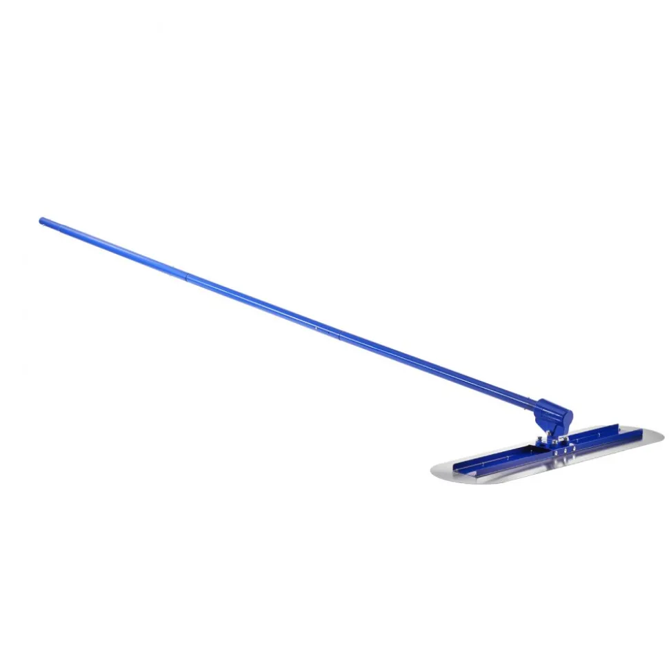 VEVOR Bull Float Magnesium Concrete Float, 47.24 x 11.8 Inch Round End Concrete Float Tool with 4 Aluminum Alloy Replaceable Handles, Cement Finishing Float for Various Industrial Applications