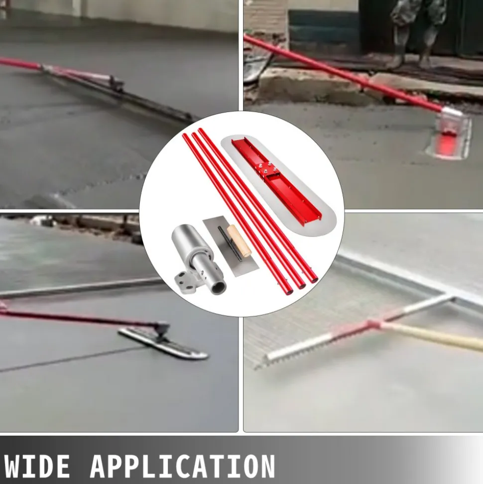 VEVOR Bull Float Manganese Steel Concrete Float 1200x300mm Concrete Float Tool Cement Tool Bull Concrete Kit Bull Pool Float Bull Float Handle Bull Float Bracket Concrete Tool Finishing Bull Float