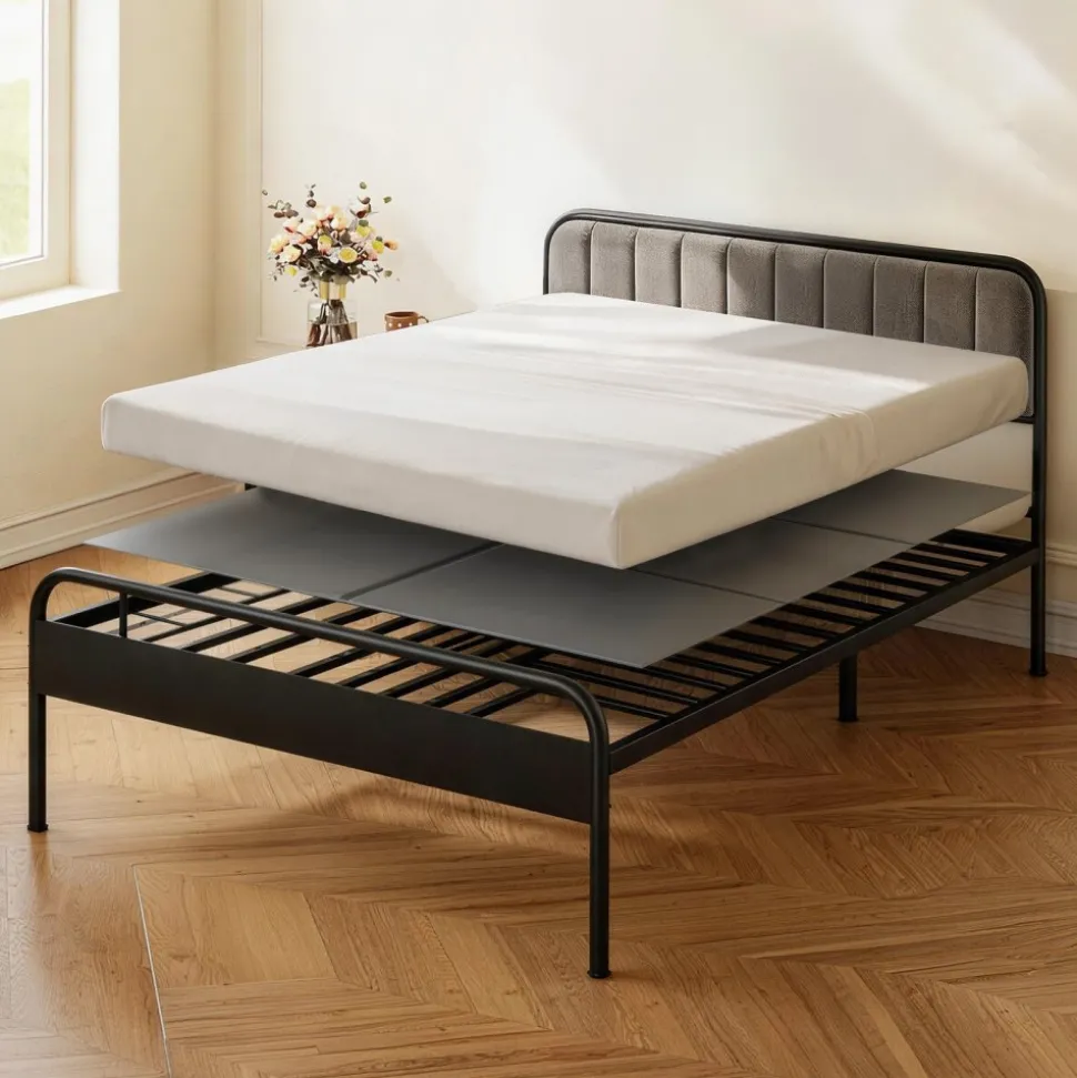 VEVOR Bunkie Board, Full Size 75.6 x 54.3 in, Foldable Bed Board Under Mattress with Hook-and-Loop Straps, PP Core with 600D Oxford Fabric, Anti-Sag for Metal Frames, Bunk Beds, and Sleeper Sofas