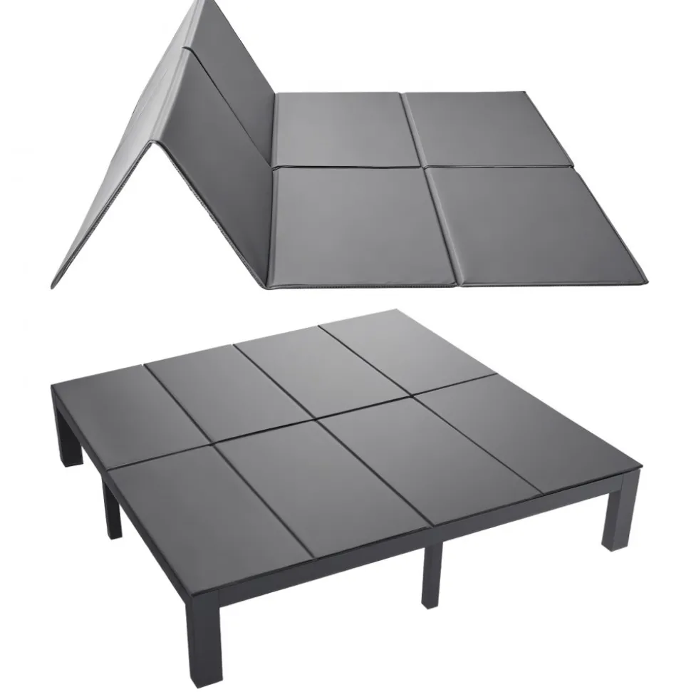 VEVOR Bunkie Board, King Size 80.3 x 75.9 in, Foldable Bed Board Under Mattress with Hook-and-Loop Straps, PP Core with 600D Oxford Fabric, Anti-Sag for Metal Frames, Bunk Beds, and Sleeper Sofas