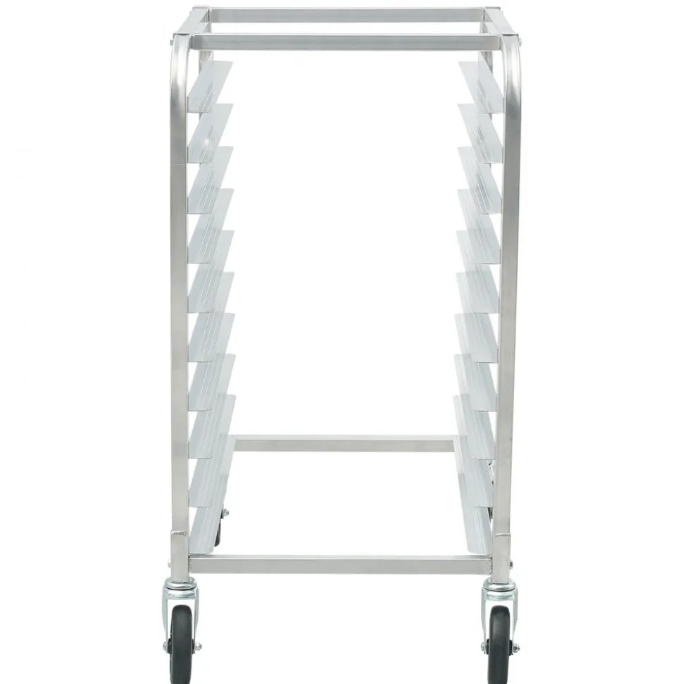 VEVOR Bun Pan Rack, 10-Tier Commercial Bakery Racks with Brake Wheels, Aluminum Racking Trolley Storage for Half & Full Sheet, Speed Rack For Kitchen Home, Bread Baking Equipment, 26"L x 20.3"W x 39"H