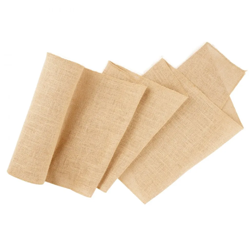 VEVOR Burlap Fabric Roll, 14 in x 30 ft & 50 x 50 High Density Wide Natural Burlap Fabric Rolls, Jute Fabric Burlap Tree Wrap Roll, for Decor, Crafts, Wedding, Gardening, Plant & Tree Winter Covering