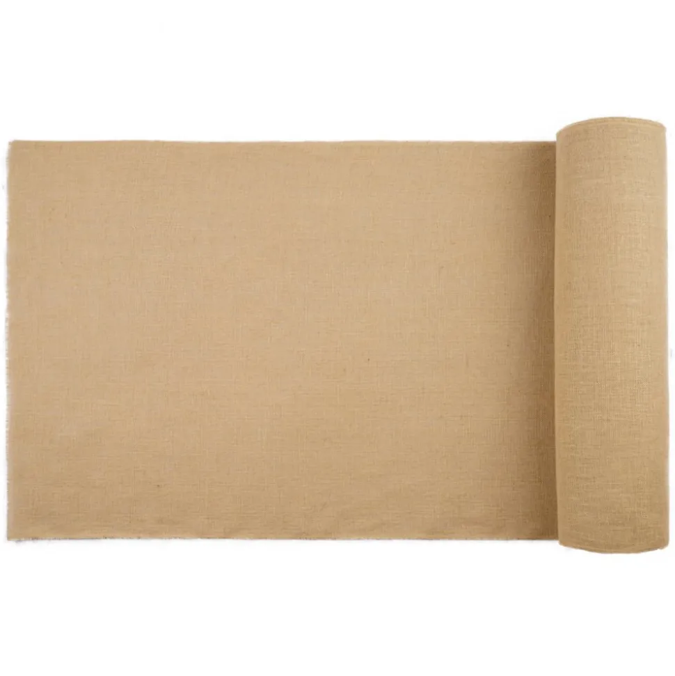 VEVOR Burlap Fabric Roll, 40” x 150 ft & 45 x 45 High Density Wide Natural Burlap Fabric Rolls, Jute Fabric Burlap Tree Wrap Roll, for Decor, Crafts, Wedding, Gardening, Plant & Tree Winter Covering