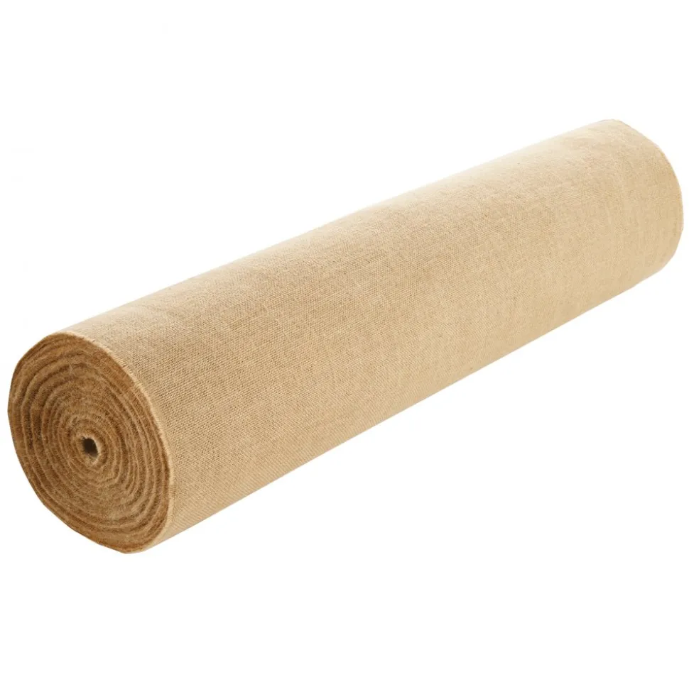 VEVOR Burlap Fabric Roll, 40” x 150 ft & 45 x 45 High Density Wide Natural Burlap Fabric Rolls, Jute Fabric Burlap Tree Wrap Roll, for Decor, Crafts, Wedding, Gardening, Plant & Tree Winter Covering