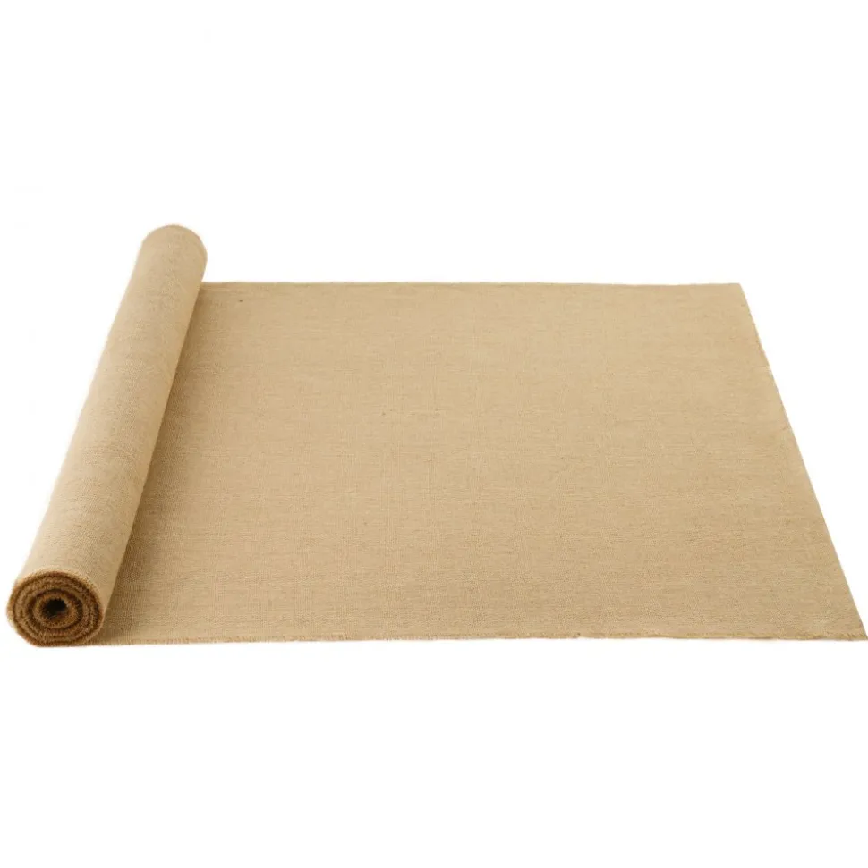 VEVOR Burlap Fabric Roll, 40” x 30 ft & 50 x 50 High Density Wide Natural Burlap Fabric Rolls, Jute Fabric Burlap Tree Wrap Roll, for Decor, Crafts, Wedding, Gardening, Plant & Tree Winter Covering