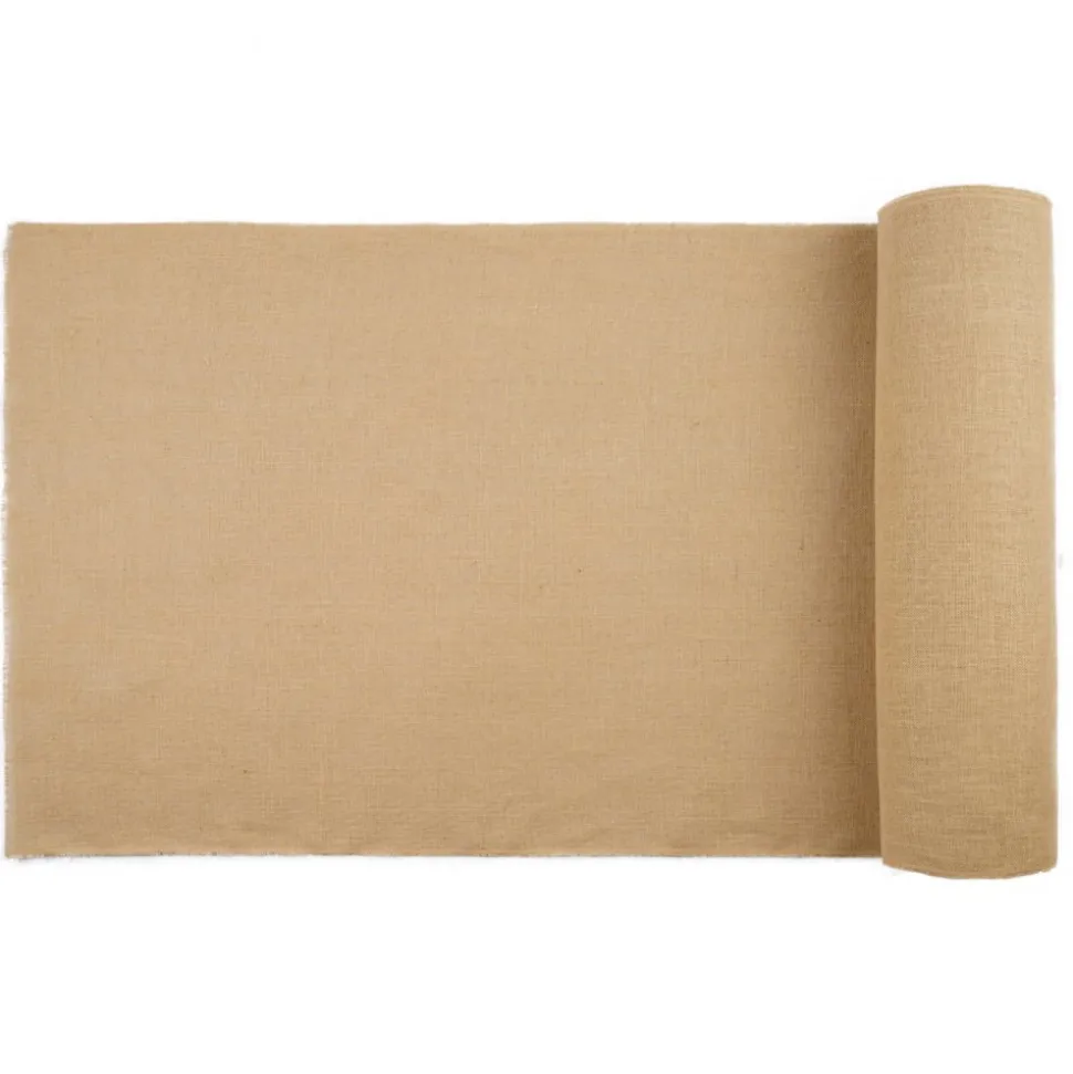 VEVOR Burlap Fabric Roll, 40” x 30 ft & 50 x 50 High Density Wide Natural Burlap Fabric Rolls, Jute Fabric Burlap Tree Wrap Roll, for Decor, Crafts, Wedding, Gardening, Plant & Tree Winter Covering