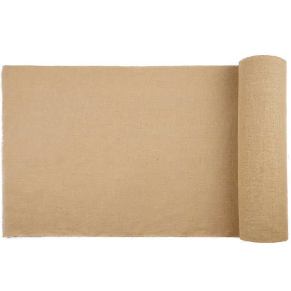 VEVOR Burlap Fabric Roll, 40” x 300 ft & 45 x 45 High Density Wide Natural Burlap Fabric Rolls, Jute Fabric Burlap Tree Wrap Roll, for Decor, Crafts, Wedding, Gardening, Plant & Tree Winter Covering