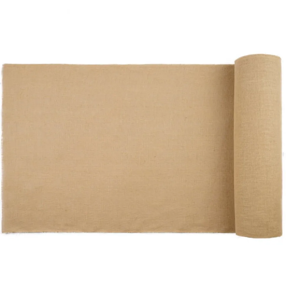 VEVOR Burlap Fabric Roll, 14” x 150 ft & 50 x 50 High Density Wide Natural Burlap Fabric Rolls, Jute Fabric Burlap Tree Wrap Roll, for Decor, Crafts, Wedding, Gardening, Plant & Tree Winter Covering