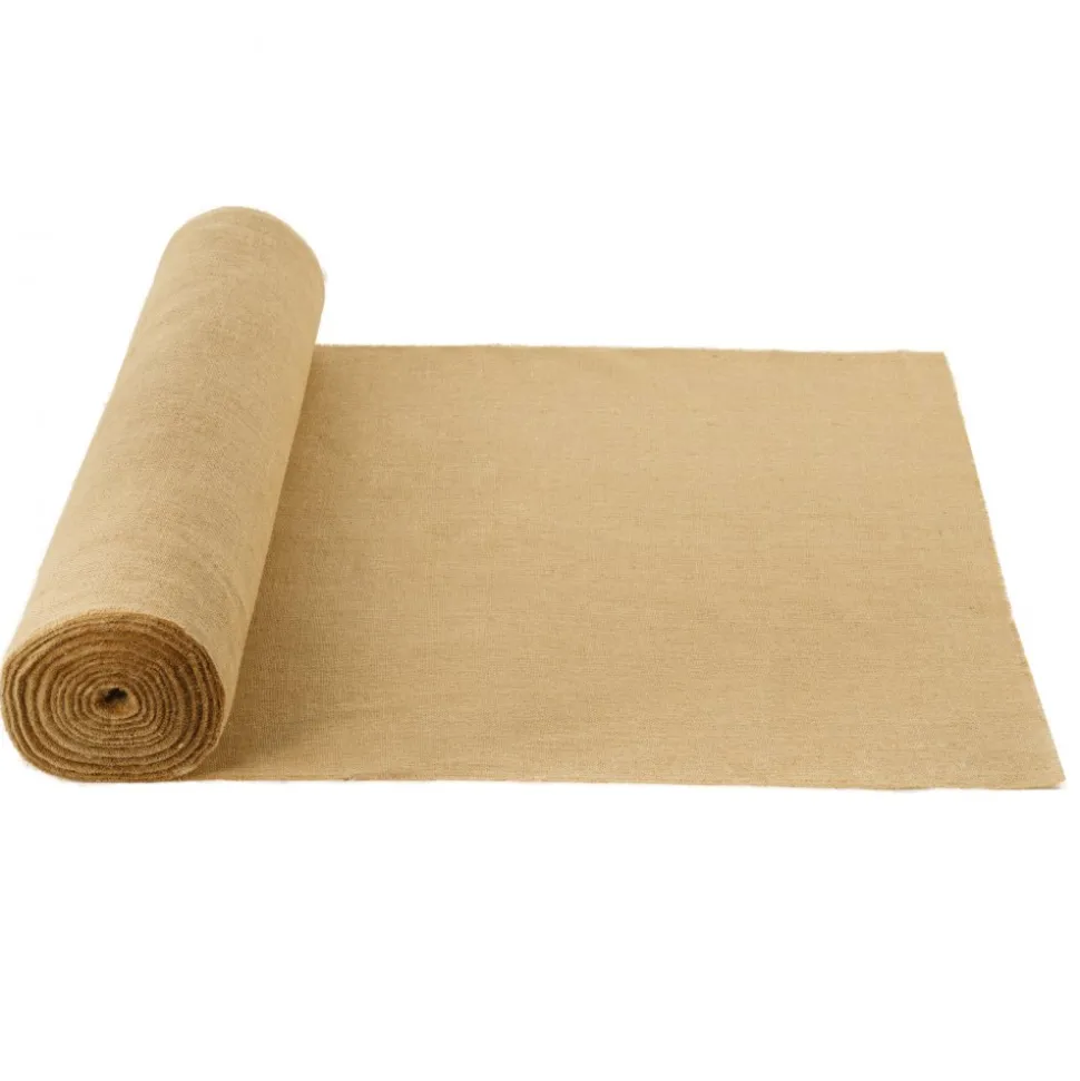 VEVOR Burlap Fabric Roll, 14” x 150 ft & 50 x 50 High Density Wide Natural Burlap Fabric Rolls, Jute Fabric Burlap Tree Wrap Roll, for Decor, Crafts, Wedding, Gardening, Plant & Tree Winter Covering