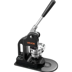 VEVOR Button Maker Machine, 2.28 inch/58mm Pin Maker with 100pcs Button Parts, Ergonomic Arc Handle Punch Press Kit, Button Maker with Panda Magic Book, For Children DIY Gifts and Christmas
