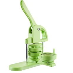 VEVOR Button Maker Machine, 1.26/2.28 inch 2-in-1, Plastic Pin Maker with 200 pcs Button Parts, Circle Cutter and Magic Book, Reinforced Ergonomic Handle, for DIY Badges, Personalized Pins, Green