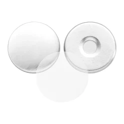 VEVOR Button Maker Supplies 50 Sets 0.98 in / 25 mm Refrigerator Magnets, Button Parts with Magnetic Backs, Metal Shells, Clear Mylar Films, and Blank Circle Papers, for Home DIY and Kitchen Decor