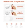 VEVOR Button Maker Supplies 50 Sets 2.28 in / 58 mm Refrigerator Magnets, Bottle Openers, and Keychains Button Parts with Backs, Shells, Clear Mylar Films, and Blank Circle Papers, for Home DIY