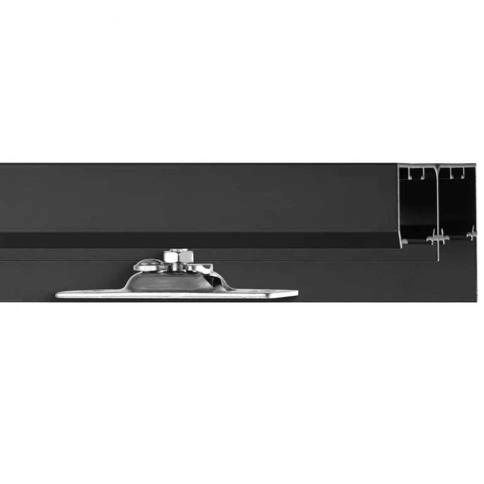 VEVOR Bypass Door Hardware, 8ft Heavy Duty Bypass Sliding Door Hardware Kit, Aluminum Alloy Sliding Closet Door Hardware Set with Finger Pulls, for 2 Door System, Fit Door Thickness 1 3/8" - 1 3/4"