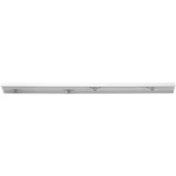 VEVOR Bypass Sliding Door Hardware Kit, 4 ft Aluminum Alloy Dual-Track Bypass Door Hardware, Smooth and Quiet Sliding, Easy to Install, for 1" to 1 3/4" Thickness 24" Width 2 Door System, for Closet