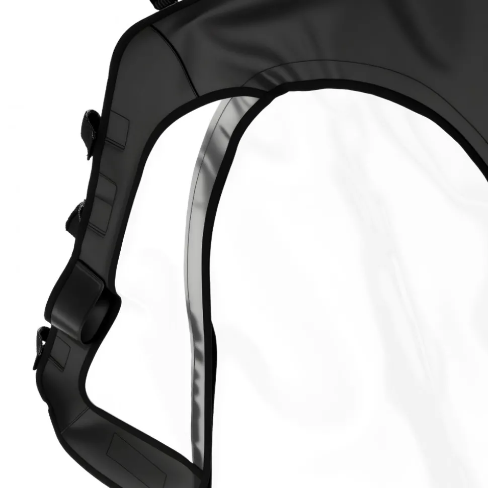 VEVOR Cab Enclosure Upper Doors, Compatible with Polaris RZR XP 1000/XP Turbo 2014-2023, Soft Upper Doors, Windproof Upgraded Zipper UTV Soft Side Window Kit, Work with Side Mirrors and Windshields