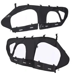 VEVOR Cab Enclosure Upper Doors, Compatible with Can-Am Maverick X3 MAX 4-Seater 2017-2024, Soft Upper Doors, Windproof Upgraded Zipper UTV Soft Side Window Kit, Work with Roof and Partial Windshields