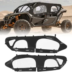 VEVOR Cab Enclosure Upper Doors, Compatible with CFMOTO Uforce 1000 XL 2022-2024, Soft Upper Doors, Windproof Waterproof Upgraded Zipper UTV Soft Side Window Kit, Fit with Side Mirrors and Windshields