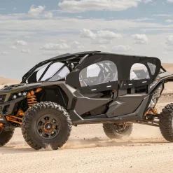 VEVOR Cab Enclosure Upper Doors, Compatible with CFMOTO Uforce 1000 XL 2022-2024, Soft Upper Doors, Windproof Waterproof Upgraded Zipper UTV Soft Side Window Kit, Fit with Side Mirrors and Windshields