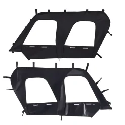 VEVOR Cab Enclosure Upper Doors, Compatible with Kawasaki Teryx4 2012-2022, Soft Upper Doors, Windproof & Waterproof Upgraded Zipper UTV Soft Side Window Kit, Work with Roof and Partial Windshields
