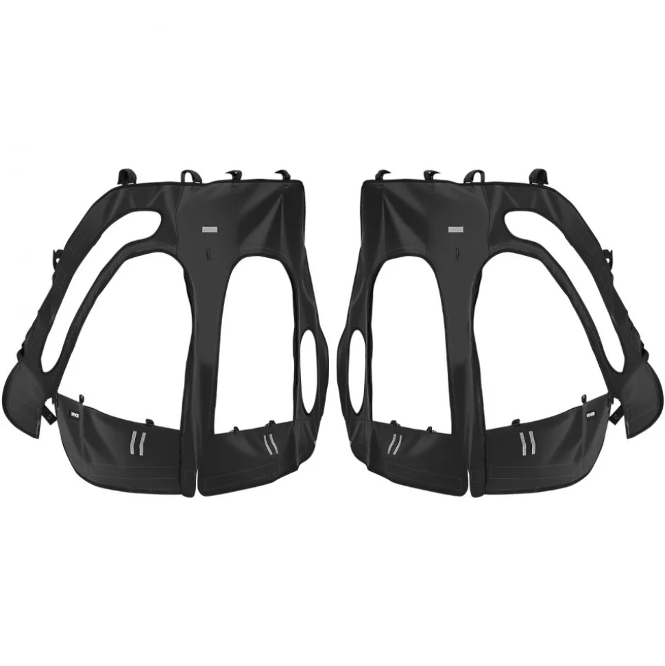 VEVOR Cab Enclosure Upper Doors, Compatible with Polaris RZR XP4 1000/Turbo 2014-2023, Soft Upper Doors, Windproof Upgraded Zipper UTV Soft Side Window Kit, Work with Side Mirrors and Windshields
