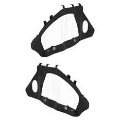 VEVOR Cab Enclosure Upper Doors, Compatible with Polaris RZR PRO XP/Turbo R 2020-2024, Soft Upper Doors, Windproof Upgraded Zipper UTV Soft Side Window Kit, Work with Side Mirrors and Windshields