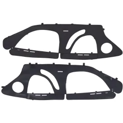 VEVOR Cab Enclosure Upper Doors, Compatible with Polaris RZR PRO 2020-2024/Polaris RZR Turbo2022-2024, Soft Upper Doors, Upgraded Zipper UTV Soft Side Window Kit, Fit with Side Mirrors and Windshields