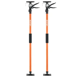 VEVOR Cabinet Jack Support Pole, 2-Pack, 45.7-114.2 Inch Steel Telescopic Quick Support Rod, Adjustable 3rd Hand System up to 154 lbs Capacity for Installing Cabinets, Lifting Drywall, Cargo Bars