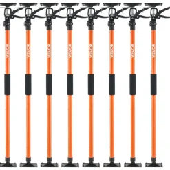 VEVOR Cabinet Jack Support Pole, 8-Pack, 45.7-114.2 Inch Steel Telescopic Quick Support Rod, Adjustable 3rd Hand System up to 154 lbs Capacity for Installing Cabinets, Lifting Drywall, Cargo Bars