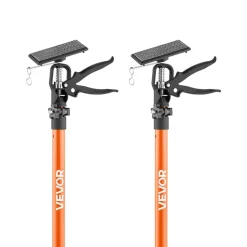 VEVOR Cabinet Jack Support Pole, 2-Pack, 20.8-45.3 Inch Steel Telescopic Quick Support Rod, Adjustable 3rd Hand System up to 154 lbs Capacity for Installing Cabinets, Lifting Drywall, Cargo Bars