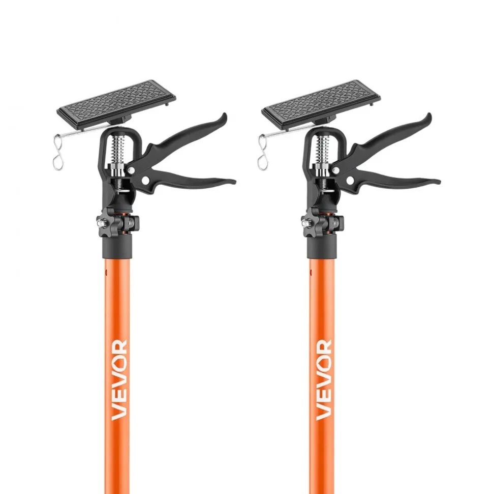 VEVOR Cabinet Jack Support Pole, 2-Pack, 20.8-45.3 Inch Steel Telescopic Quick Support Rod, Adjustable 3rd Hand System up to 154 lbs Capacity for Installing Cabinets, Lifting Drywall, Cargo Bars