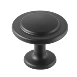 VEVOR Cabinet Knobs, 30 Pack, 1.22 Inch Black Zinc Alloy Drawer Pulls & Door Handles, Mushroom Kitchen Solid Knobs Dresser Handles, Cupboard Hardware with Screws for Bathroom Closet Cabinets Drawers