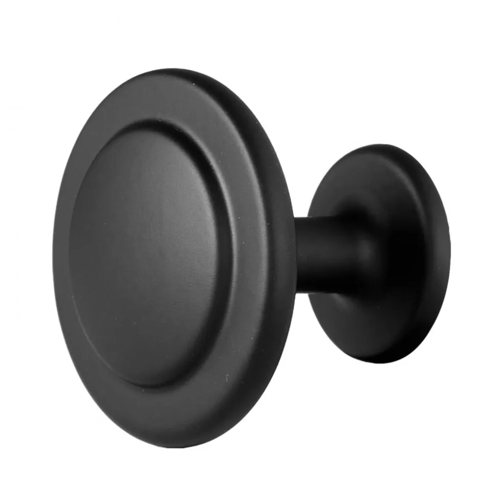 VEVOR Cabinet Knobs, 30 Pack, 1.22 Inch Black Zinc Alloy Drawer Pulls & Door Handles, Mushroom Kitchen Solid Knobs Dresser Handles, Cupboard Hardware with Screws for Bathroom Closet Cabinets Drawers