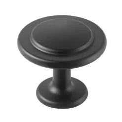 VEVOR Cabinet Knobs, 30 Pack, 1.22 Inch Black Zinc Alloy Drawer Pulls & Door Handles, Mushroom Kitchen Solid Knobs Dresser Handles, Cupboard Hardware with Screws for Bathroom Closet Cabinets Drawers