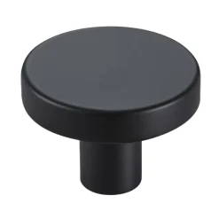 VEVOR Cabinet Knobs, 10 Pack, 1.26 Inch Black Zinc Alloy Drawer Pulls & Door Handles, Mushroom Kitchen Solid Knobs Dresser Handles, Cupboard Hardware with Screws for Bathroom Closet Cabinets Drawers