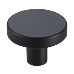 VEVOR Cabinet Knobs, 10 Pack, 1.26 Inch Black Zinc Alloy Drawer Pulls & Door Handles, Mushroom Kitchen Solid Knobs Dresser Handles, Cupboard Hardware with Screws for Bathroom Closet Cabinets Drawers
