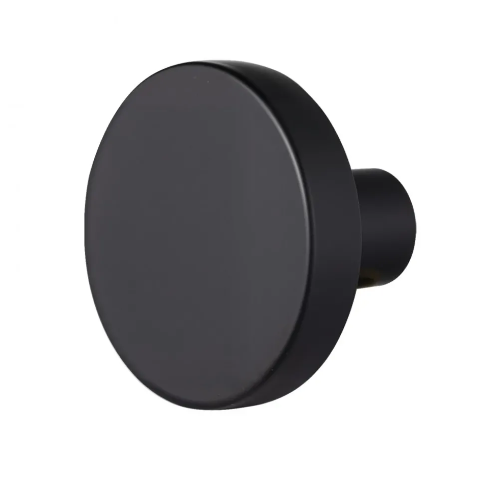 VEVOR Cabinet Knobs, 10 Pack, 1.26 Inch Black Zinc Alloy Drawer Pulls & Door Handles, Mushroom Kitchen Solid Knobs Dresser Handles, Cupboard Hardware with Screws for Bathroom Closet Cabinets Drawers