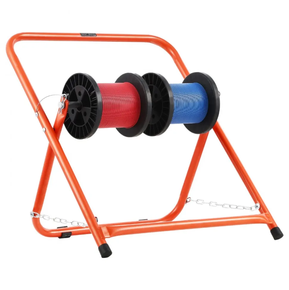 VEVOR Cable Caddy, Heavy Duty Steel Frame, Spool Holder for Electrical Wires, Portable Wire Dispenser for Up to 20 in Diameter Spools, 100 lbs Capacity for Cable Reels, Electrical Industrial Retail