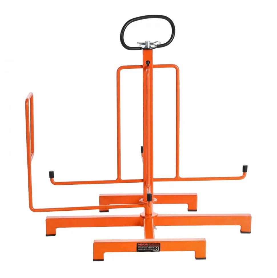 VEVOR Cable Dispenser, Floor or Stud Mounted, Wire Spool Rack, Portable Wire Rack Dispenser with Anti-Slip Metal Handle for Wiring Transport, Swivel Eyelet, for Electrical, Industrial and Retail Use