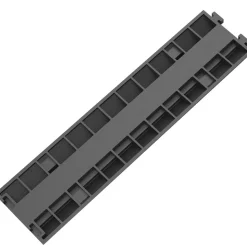 VEVOR Cable Protector Ramp, 4 Packs 2 Channels Speed Bump Hump, Rubber Modular Speed Bump Rated 11000 LBS Load Capacity, Protective Wire Cord Ramp Driveway Rubber Traffic Speed Bumps Cable Protector