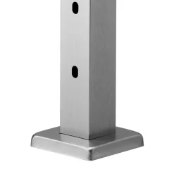 VEVOR Cable Railing Post, 42x2x2 Inch Stair Railing Post, with Pre-Drilled 30° Angled Holes, Stainless Steel Cable Rail Post with Horizontal and Curved Bracket, 1-Pack, Silver, 1JZLGZXYS1062TLWC001V0